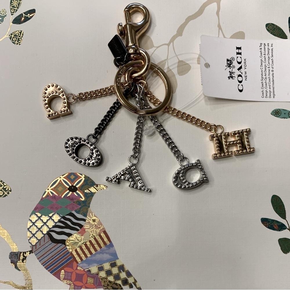 ⭐️💖COACH NWT BEAUTIFUL HANGTAG CHARM KEY CHARM - Picture 1 of 5